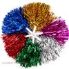 1Pair Cheerleading Pom Poms, Non-Fading Metallic Streamer, Suitable for Kids & Adults, Dancing Team Sports