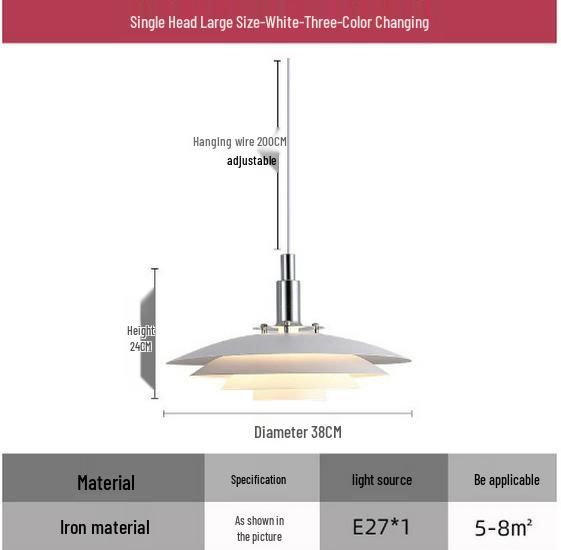Adjustable Retractable Nordic Pendant Light - Creative Bar Island Flying Saucer Design