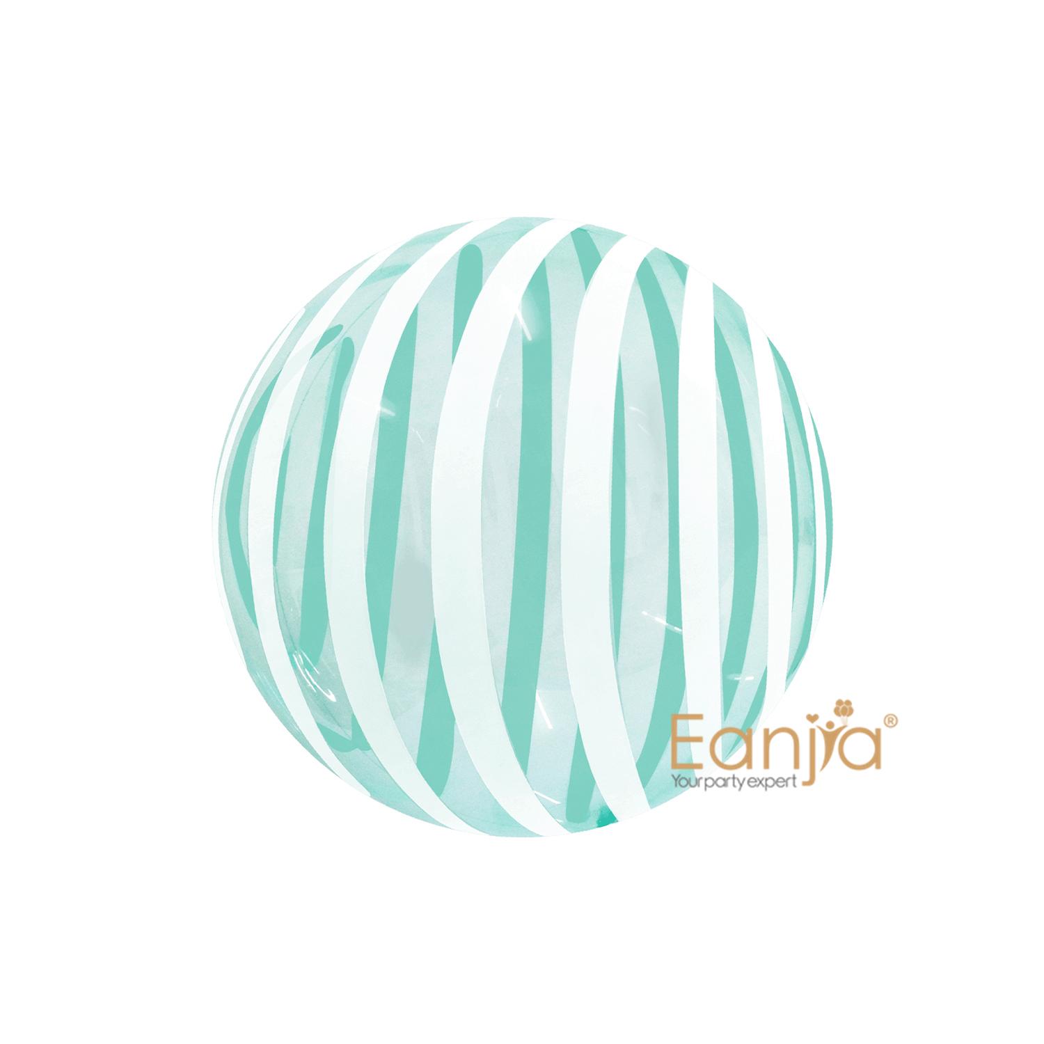 

Romantic Retro Striped Balloons 18 Inch Birthday Party Decorations Wedding Celebration Wave Ballons Manual Inflated TPU