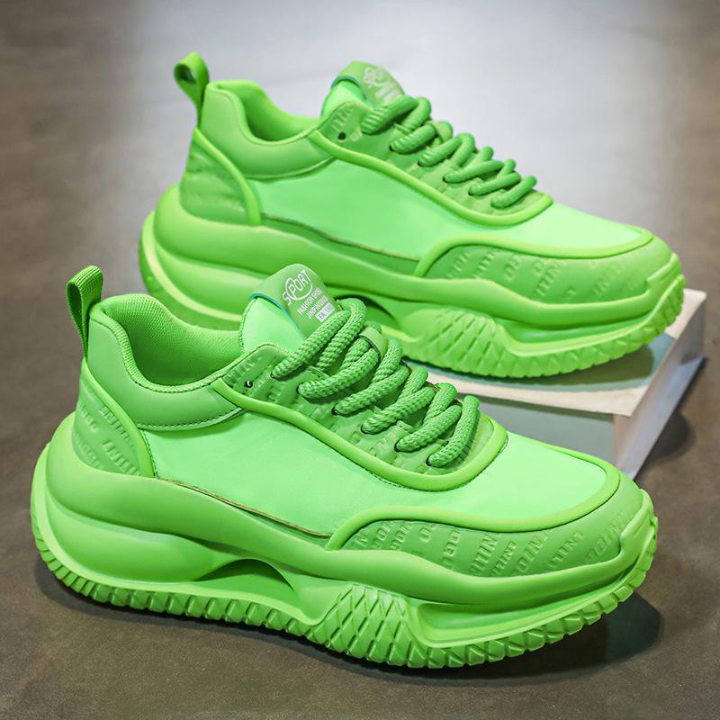 Men's Shoes Summer New Platform Trend Fashion Versatile Dad Shoes Mesh Breathable Casual Shoes High-end Sports Shoes
