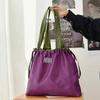 1PC Fashion Folding Shopping Bag Storage Bag Portable Waterproof Supermarket Grocery Bag Large Capacity Bundle Mouth Environmental Protection Bag