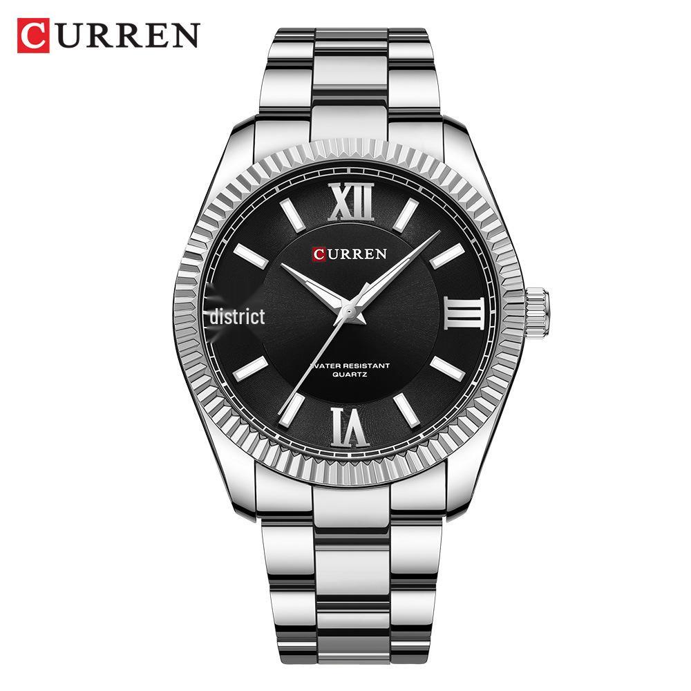 CURREN 8453 Men s Waterproof Quartz Business Watch with Steel Band