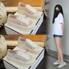 Summer Thick-soled Mesh White Shoes Fashionable, Comfortable, Breathable Women's Shoes Versatile Casual Board Shoes
