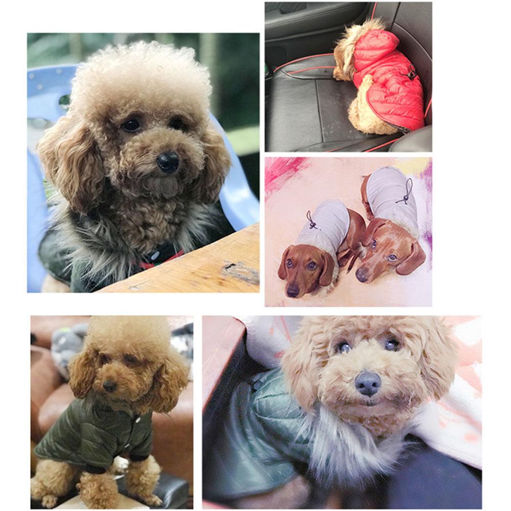 Dog Coat Small Dog Jacket Windproof Warm Padded Down Hoodie Snowsuit Fashion Winter Dog Clothes for Cat Puppy Chihuahua Yorkie