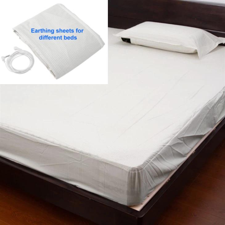 Ultimate Grounding Fitted Sheet - Reconnect with Earth While You Sleep! Anti-Inflammation, Better Sleep & More with Silver Fiber Technology