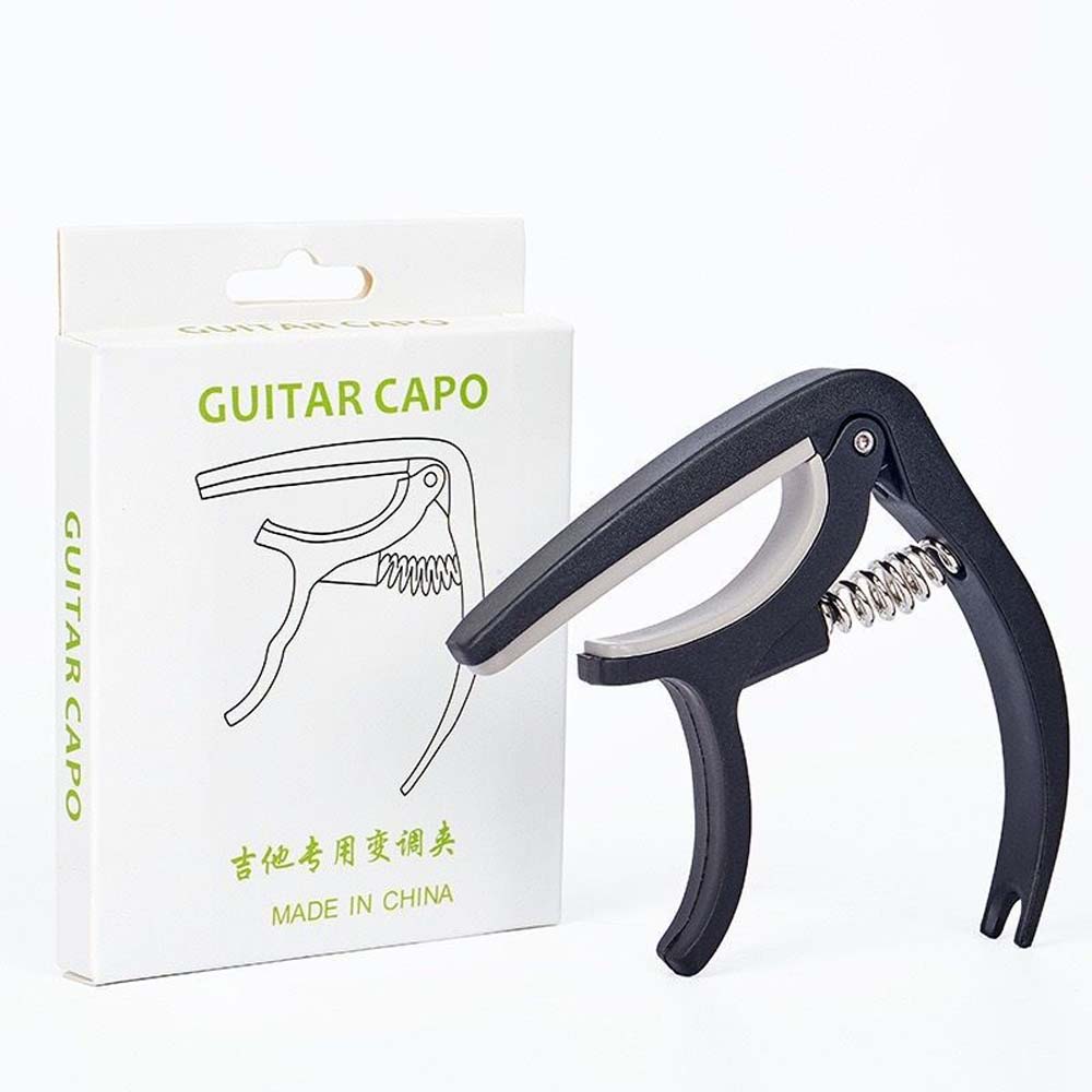

Guitar Capo for Electric & Classical Guitar - Durable Plastic Adjustable Clamp, Portable, Perfect for Musicians & Beginners чёрный
