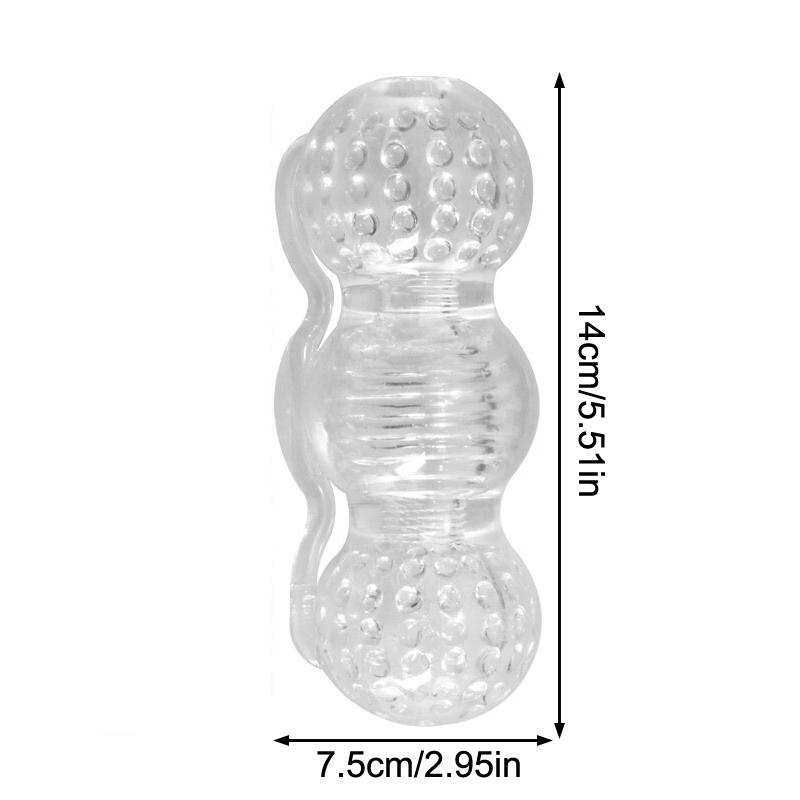 1Pc Silicone Transparent Penis Trainer for Men Vagina Masturbation Endurance Exercise Stretcher Adult Sex Toy for Male