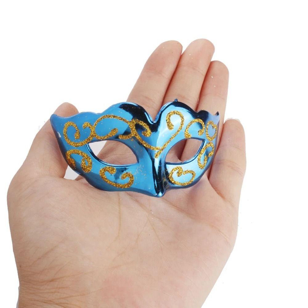 10 ks Plastové Panenkové Hračky Maska Roztomilá Masopustní Benátská Maska Nové Mini Maškarní Masky