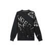 Jordan Buchstabenmuster Fleece Bequem Weich Warm Rundhals Pullover Sweatshirt Herren Sweatshirt Grau Schwarz HF9314-045