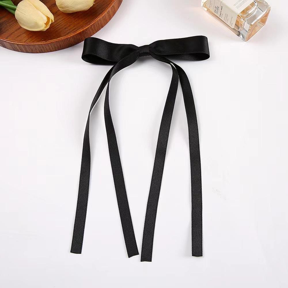 2pcs  New Cute Ribbon Bow Headband Long Tassel Hair Clip Women's Hair Accessories Girls Party Headwear Side Clips