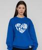 GRAVER [Unisex] Big Life Logo Heart Smile Sweatshirt_Cobalt Blue