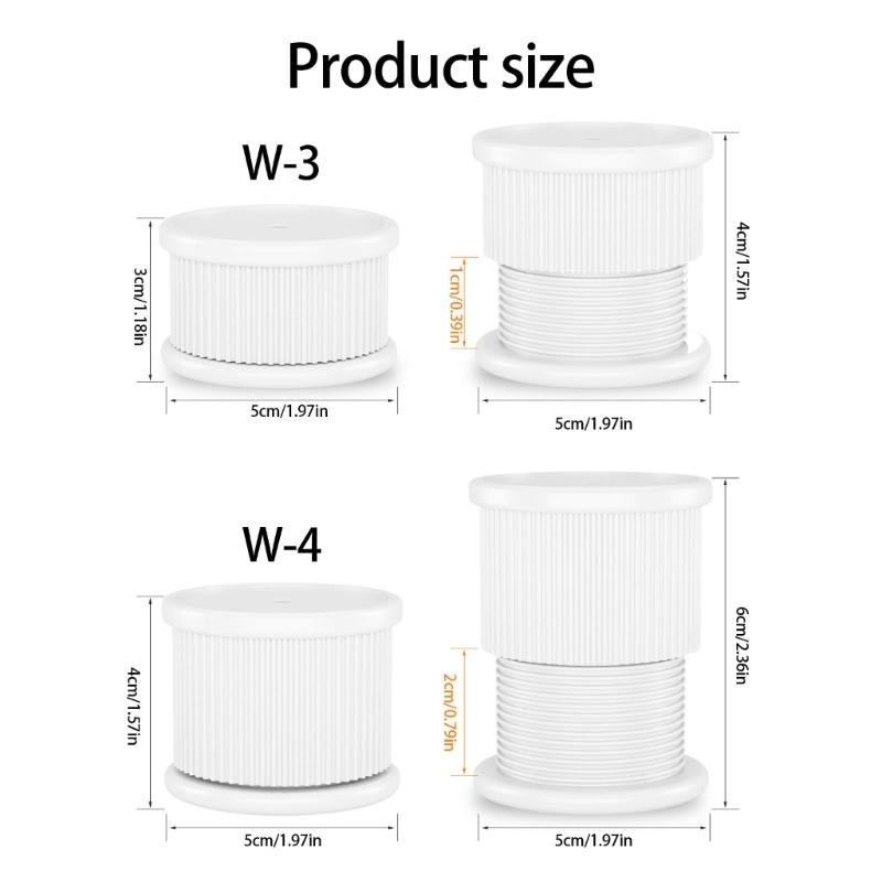Without Drill Risers Providing Adjustable Height and Stability Support for Furniture Leveling In Cabinets and Wardrobes