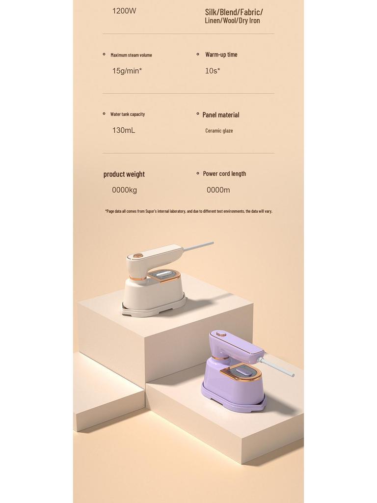 Portable Mini Garment Steamer: Handheld Multifunctional Electric Iron for Household Use
