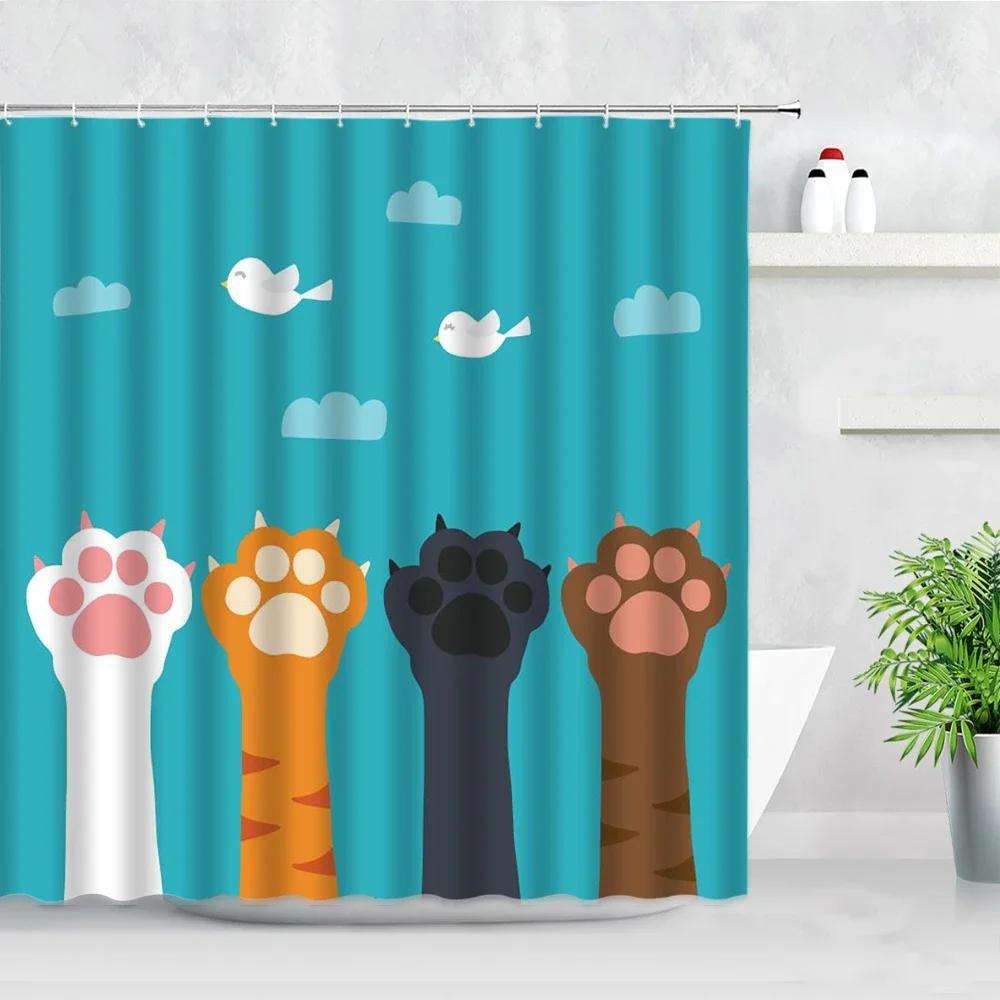 

Funny Frog Cartoon Shower Curtain Sets Leaf Animal Creative Children Bathroom Decor Waterproof Fabric Home Hooks Bath Curtains W60H190(CM)-1 Pcs
