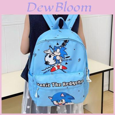Sonic Childrens Cartoon Backpack With Lightweight Nylon For School And Daycare Use