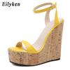 Fashion Eilyken New Fashion Platform Wedges Women Sandals Street Style High Heels Buckle Strap Female Summer Shoes Size 35-40