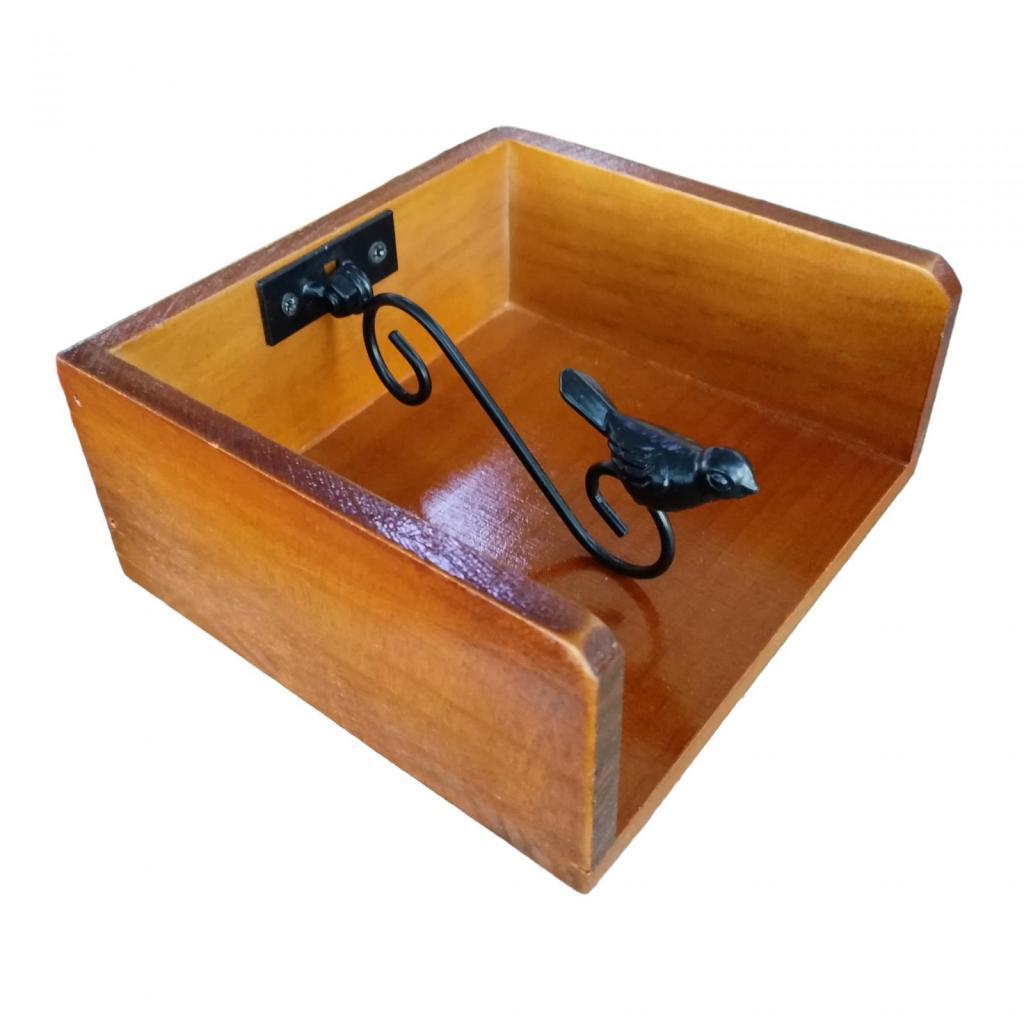 

Rustic Napkin Holder Multifunction Restaurant Decor Tabletop Retro Tissue Box for Hotel Dining Restaurant Bedroom Countertop