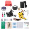 Tattoo-Kit Tattoo-Netzteil-Kit 10 Tattoo-Farbe Nadel-Set für Anfänger Tattoo-Künstler 90-265V UK-Stecker