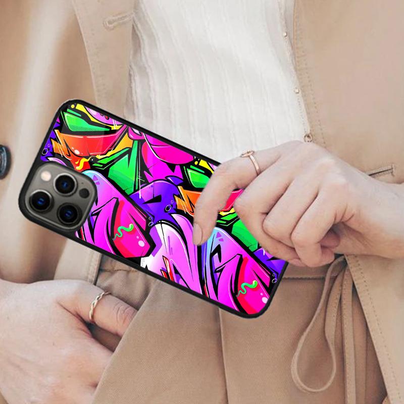 Colorful Lines Abstract Graffiti Art Magnetic Phone Case For APPLE iPhone 17 Air 16 14 13 12 Pro Max 15 Plus MagSafe Cover