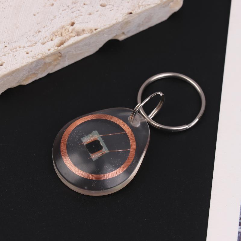 Cuid Keychain Token Rewritable Smart Keys Nfc Tag Copy Fobs 13.56Mhz Access Control Writable Card Cuid Changeable Wet Inlay