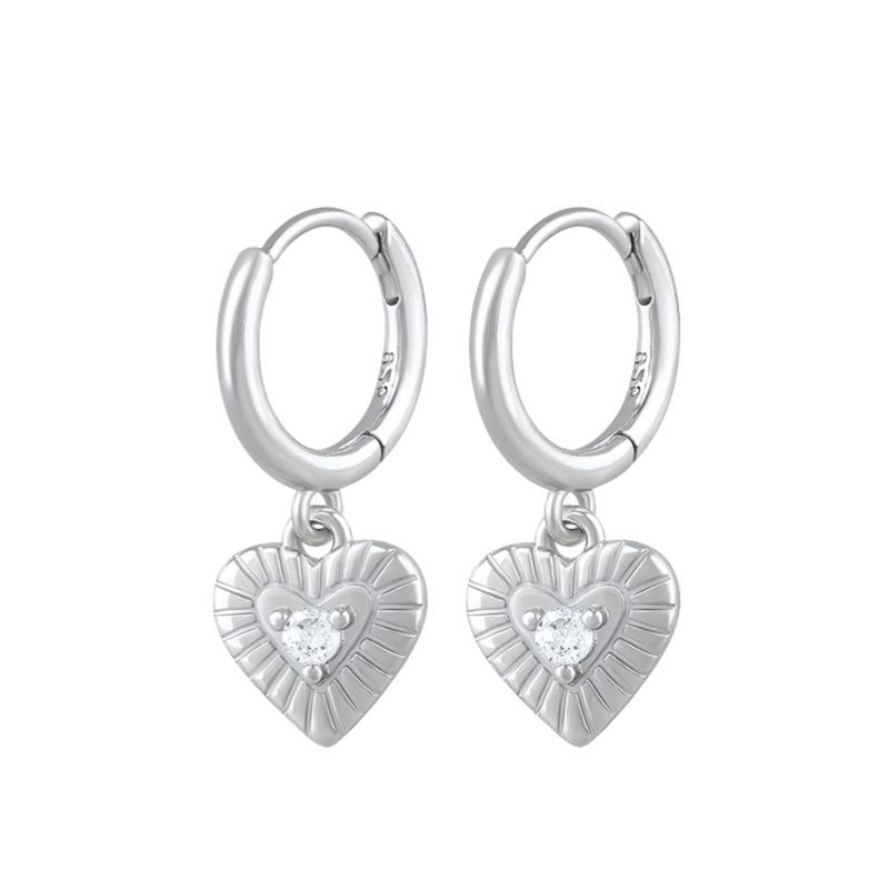 925 Silver Needle Vintage Geometric Pendant Earrings Round/Square/Shell Earrings for Women Fashion Jewelry Pendientes