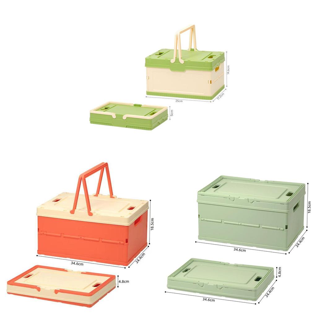 Foldable Multifunctional Pp Storage Bin With Handle For Kitchen And Pantry Organization