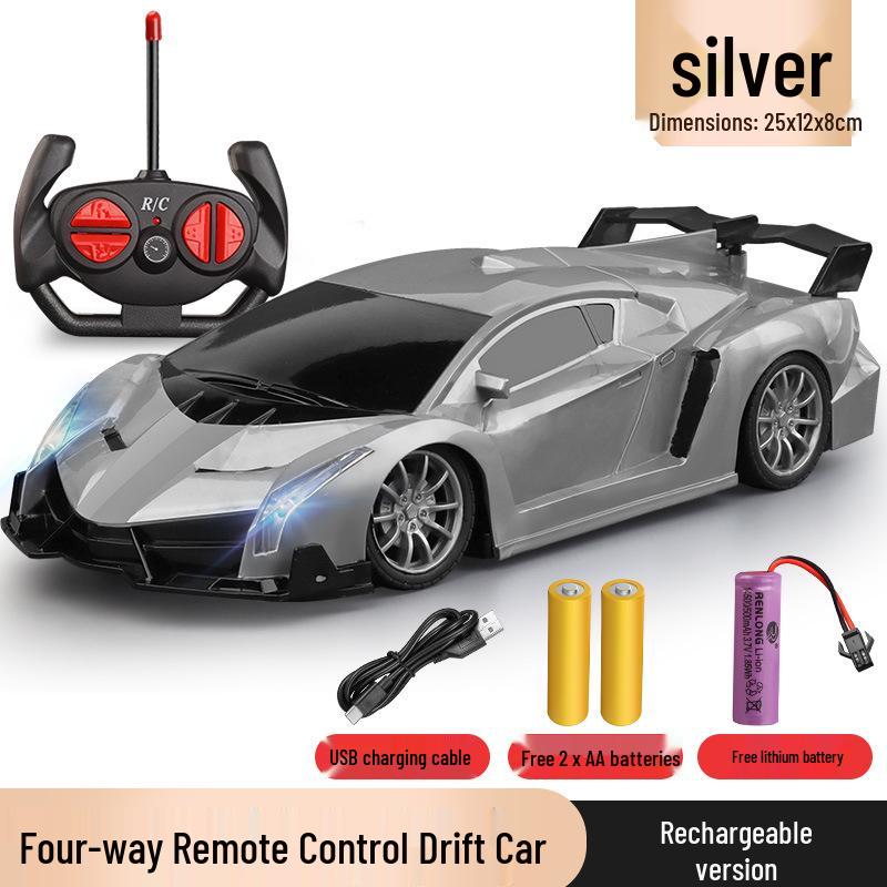 High-Speed RC Police Racing Car Toy for Kids Ages 5-8: Electric, Off-Road & Drifting Capabilities