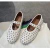 Women Glitter Shoes with Buckle Strap Rhinestone Ballet Flats Crystal Ballerina Shoes Comfortable Female Casual Shoes