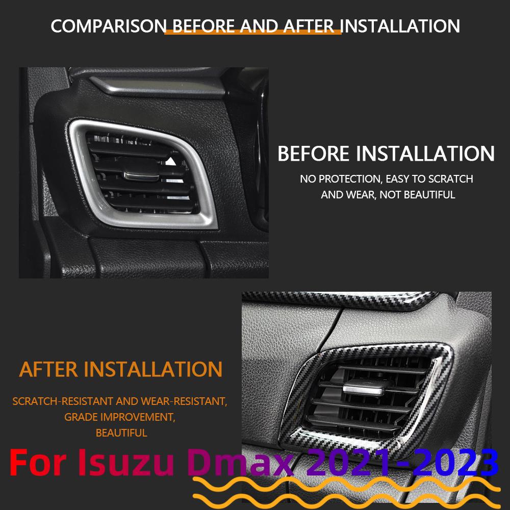 Front Side Air Conditioner Vent Cover For ISUZU DMAX D-MAX D MAX 2026 2026 2026 AC Outlet Panel Trims ABS Car Styling