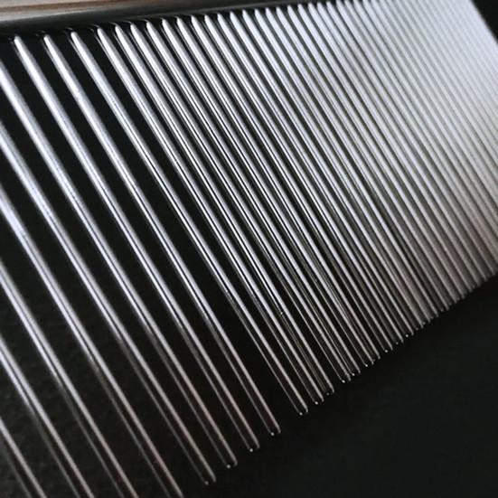 Pet Comb Smooth Edges Pet Hair Care Stainless Steel Dog Cat Hair Straight Row Comb Pet Grooming Tool