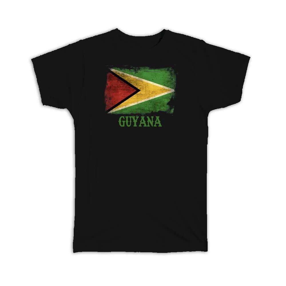 

Gift T-Shirt : Guyana Guyanese Flag South America Latin Country Souvenir Nation 4XL