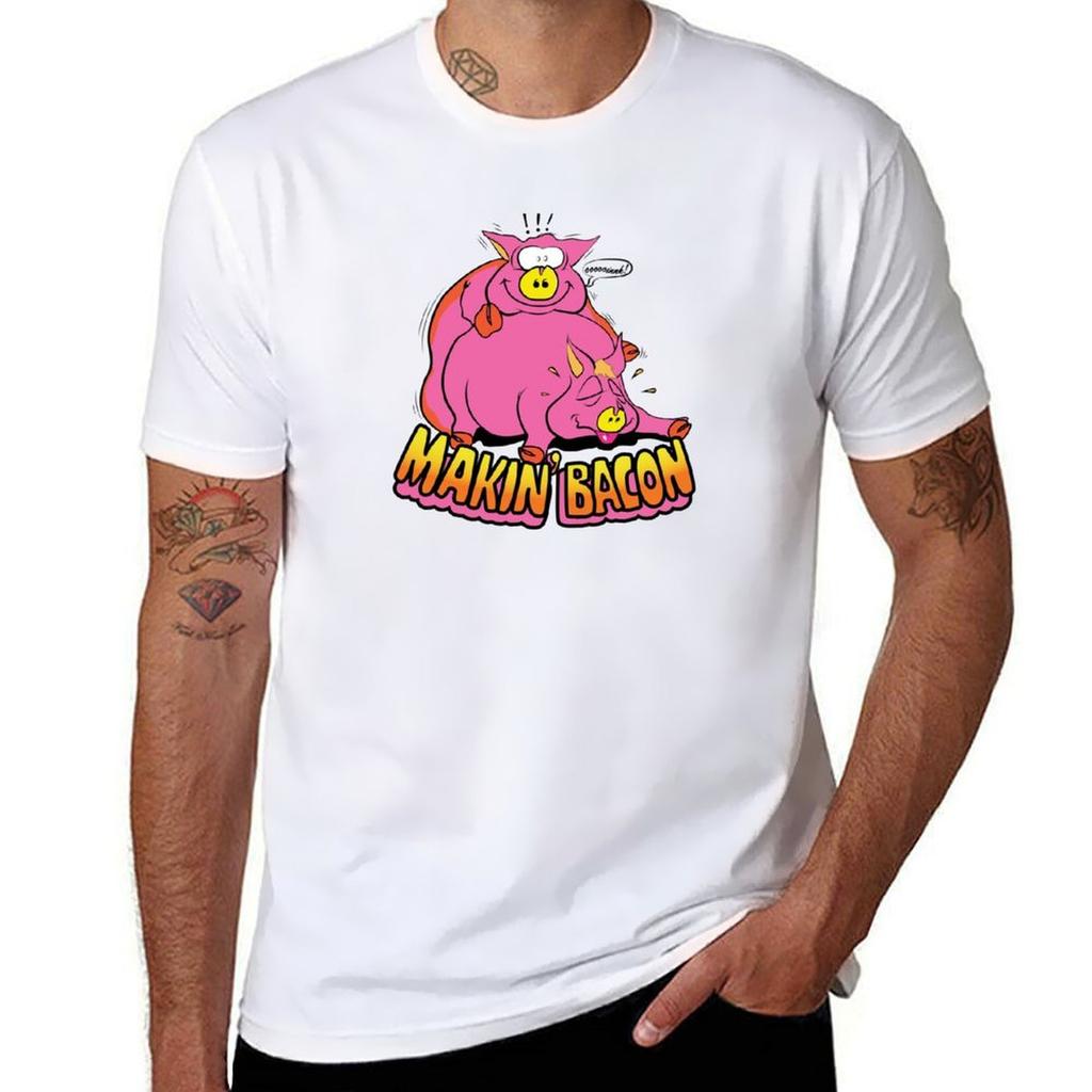 Makin Bacon Tshirt Plus Size Basic Cotton Tshirt