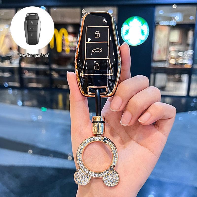 Compatible Key Case for JAC Yiwei 3, Aipao T, Sihao e10x, Huaxianzi X8Plus, and Car A5 Models (2023)