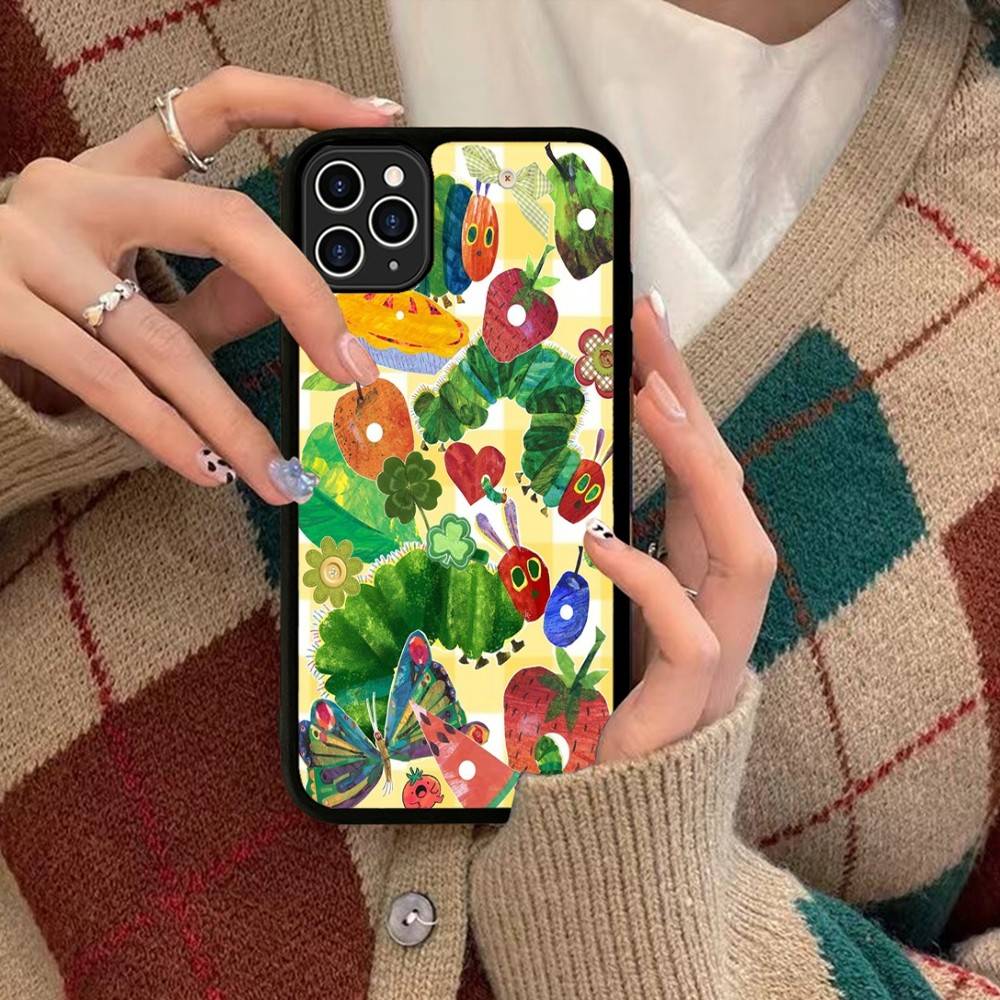 The Very Hungry Caterpillar For IPhone 17 16 15 14 13 Pro 12 11 Pro Max Hard PC+TPU Phone Cases Back Cover