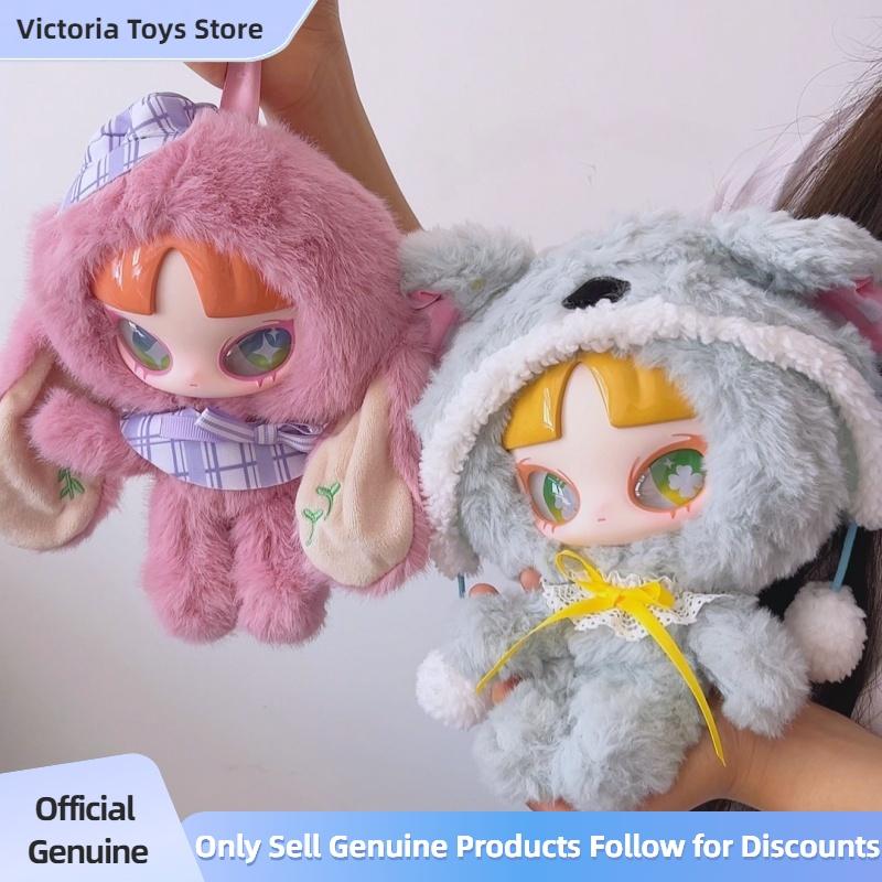 Genuine INN Spring Series Kawaii Vinyl Plush Doll Pendant Removable Hat Movable Bangs Action Figure Collectible Toy