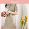 Summer Knitwear Dress With Polo Collar And Long Sleeve For Women