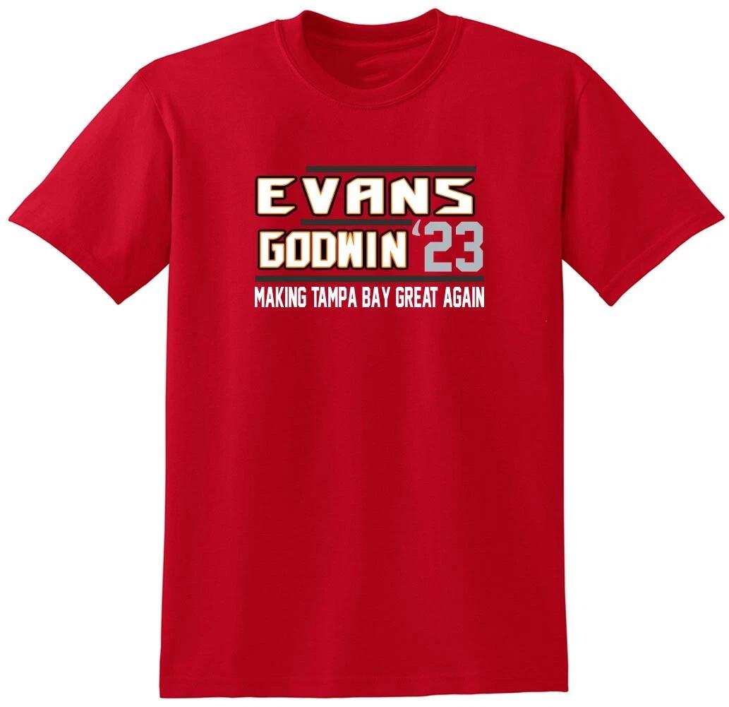 Mike Evans Chris Godwin Tampa Bay Buccaneers Bucs 23 S Long Short Sleeve T-Shirt M
