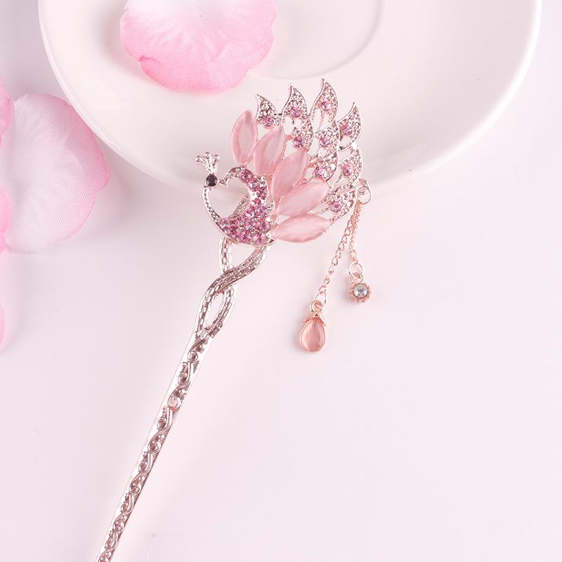 Women's 2026 Spring/Summer Chinese Tassel Alloy Hairpin - Qipao Hair Accessories