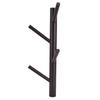 Punch Free Wall Mounted Coat Rack Towel Hanger Tree Branch Shaped Hat Rack for Living Room(Brown 4