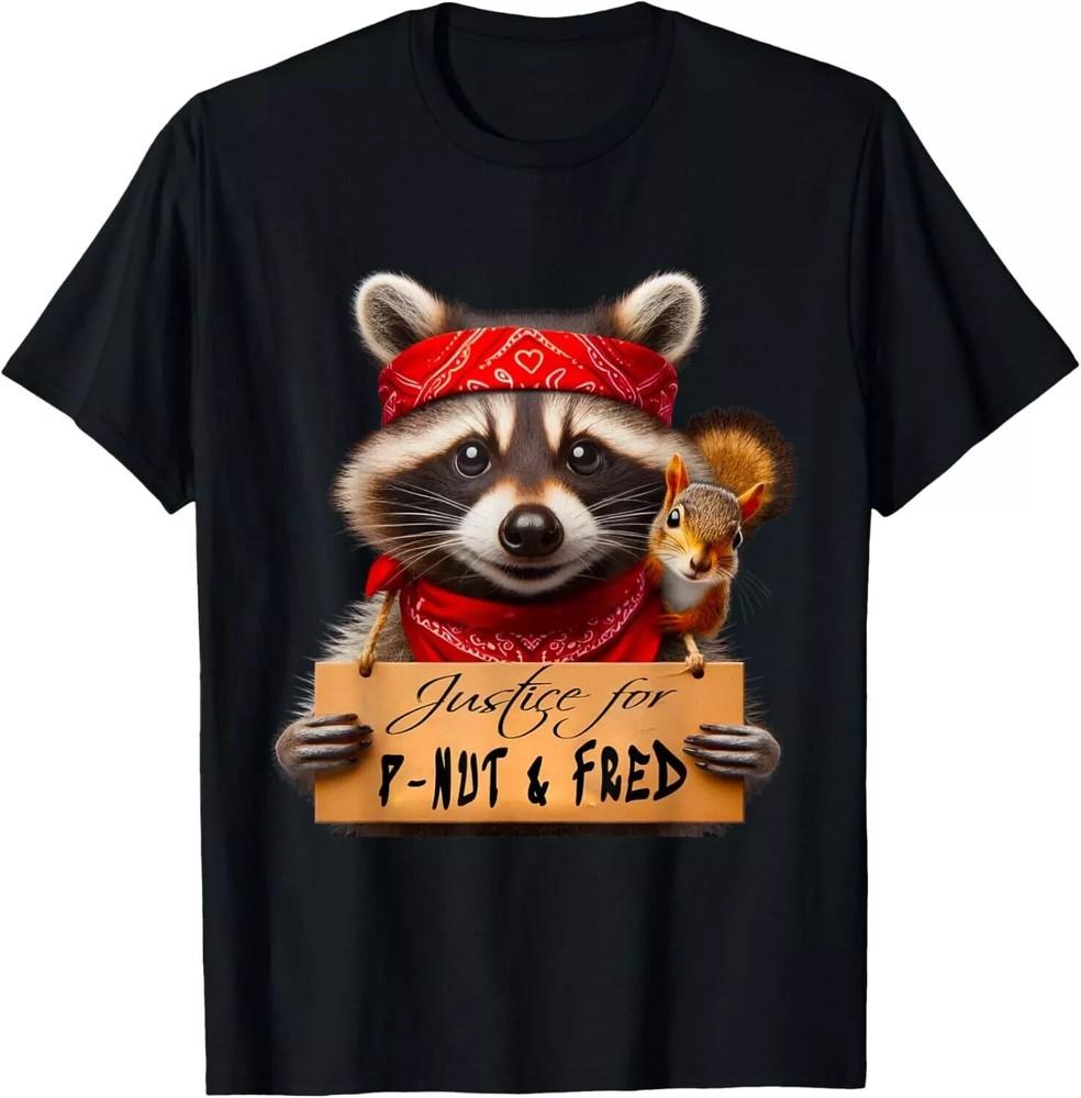 Justice For Peanut The Squirrel P-Nut & Fred The Raccoon Unisex T-Shirt Unisex T-Shirt XXL