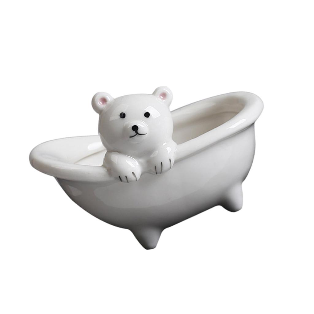 Ceramic Fleshy Plant Pot Pig/Bear Planter Plant Flowerpot Ornament for Fleshy Plant Cactuses Container for Home Balcony