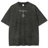 New Top Fashion Action Roleplaying GameBlood Borne Peripherals Print Tshirt Vintage Washed Men Women Cotton Loose Oversize Tee
