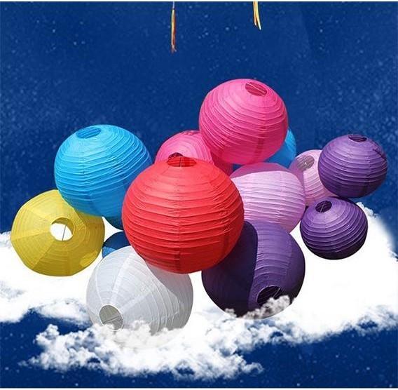 Premium Quality Folding Round Festival Color Decorative Paper Lanterns For Any Occasion