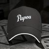 Neuer 1 Artikel, Verstellbare "Papou" Sandwich Baseballkappe, Leichte Bedruckte Damenmütze, "Papou" Trendige Herrenmütze, Ideales Geschenk für