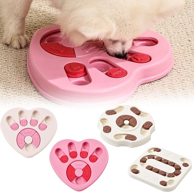 Interactive Heart Shaped Slow Feeder Dog Bowl Puzzle Toy For Engaging Playtime Fun