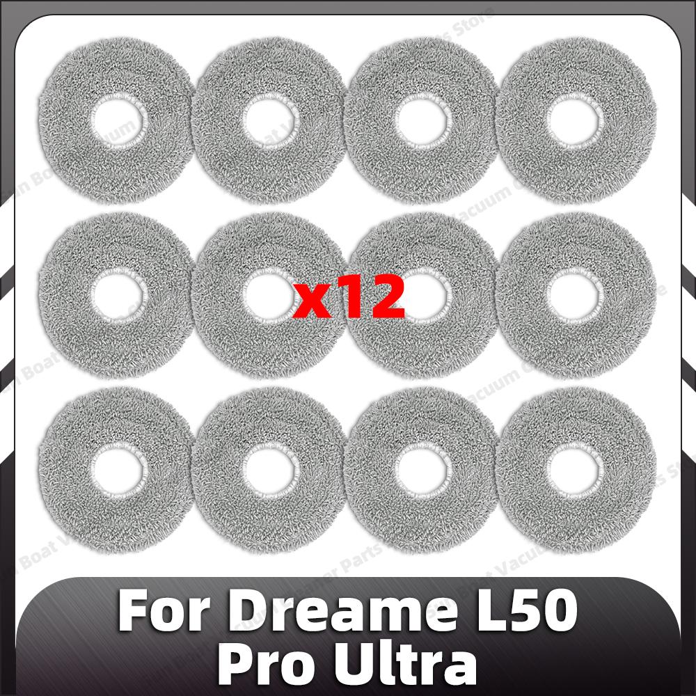 Compatible for Dreame L50 Pro Ultra Replacement Main Side Brush HEPA Filter Mop Pads Dust Bag Spare Parts Accessories