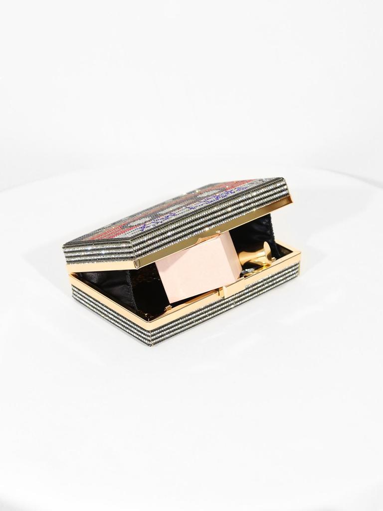 Pochette de soirée Rétro Européenne Strassée: Sac de Soirée pour Femme Entièrement Strassé en Stock