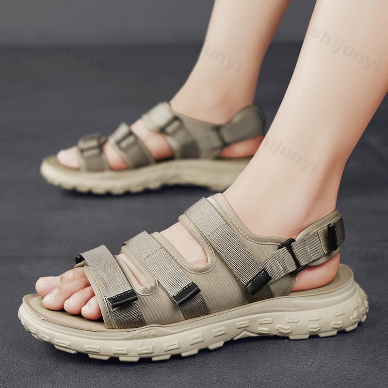Fashion Hollow Breathable Men's Sandals Fashion New Soft Soled Outdoor Casual Cool Shoes 2025 Summer Comfortable Lightweight Sneakers