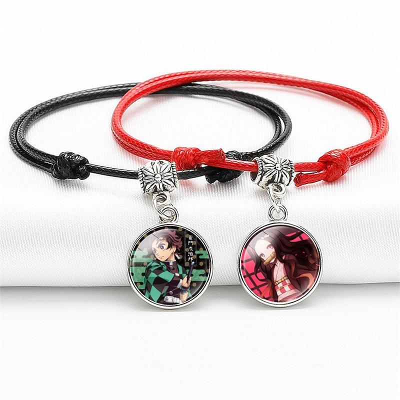 Anime Time Gem Bracelet Adjustable Woven Wristband Classic Series Themed Accessory