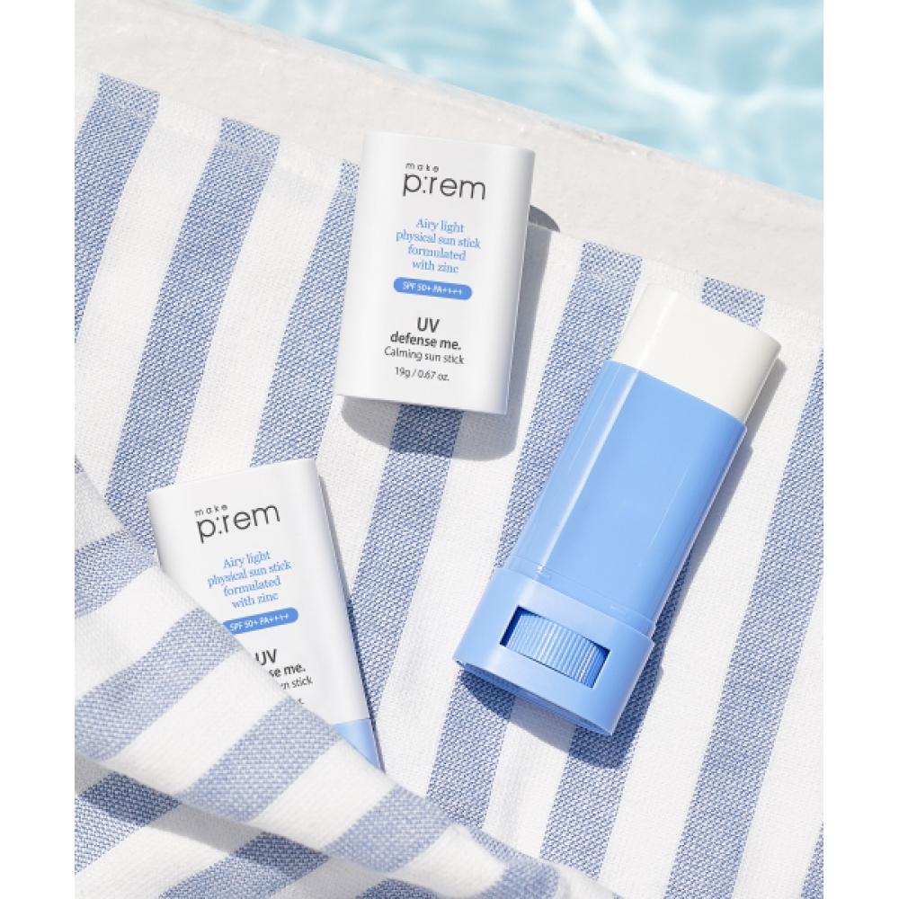Makeprem [2 Pack] Uv Defense Me Calming Sun Stick 20g NONE